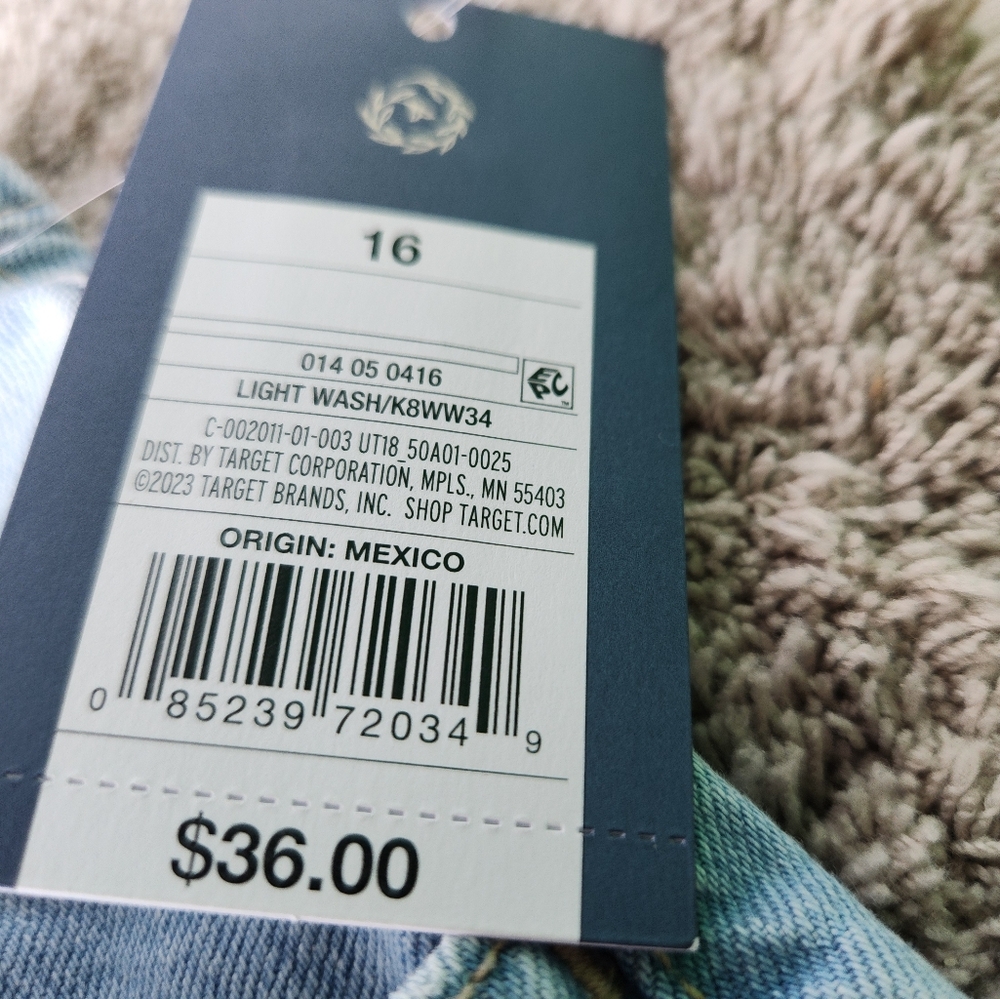 Women's Light Wash High Rise Wide Leg Pants - Universal Thread - Size 16 - Picture 11 of 16